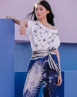 Chemises & Tops>Mes Demoiselles Paris Top Mani Blanc