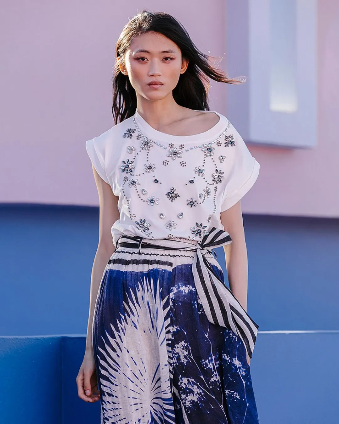 Chemises & Tops>Mes Demoiselles Paris Top Mani Blanc
