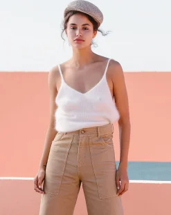 Chemises & Tops>Mes Demoiselles Paris Top Reine Blanc