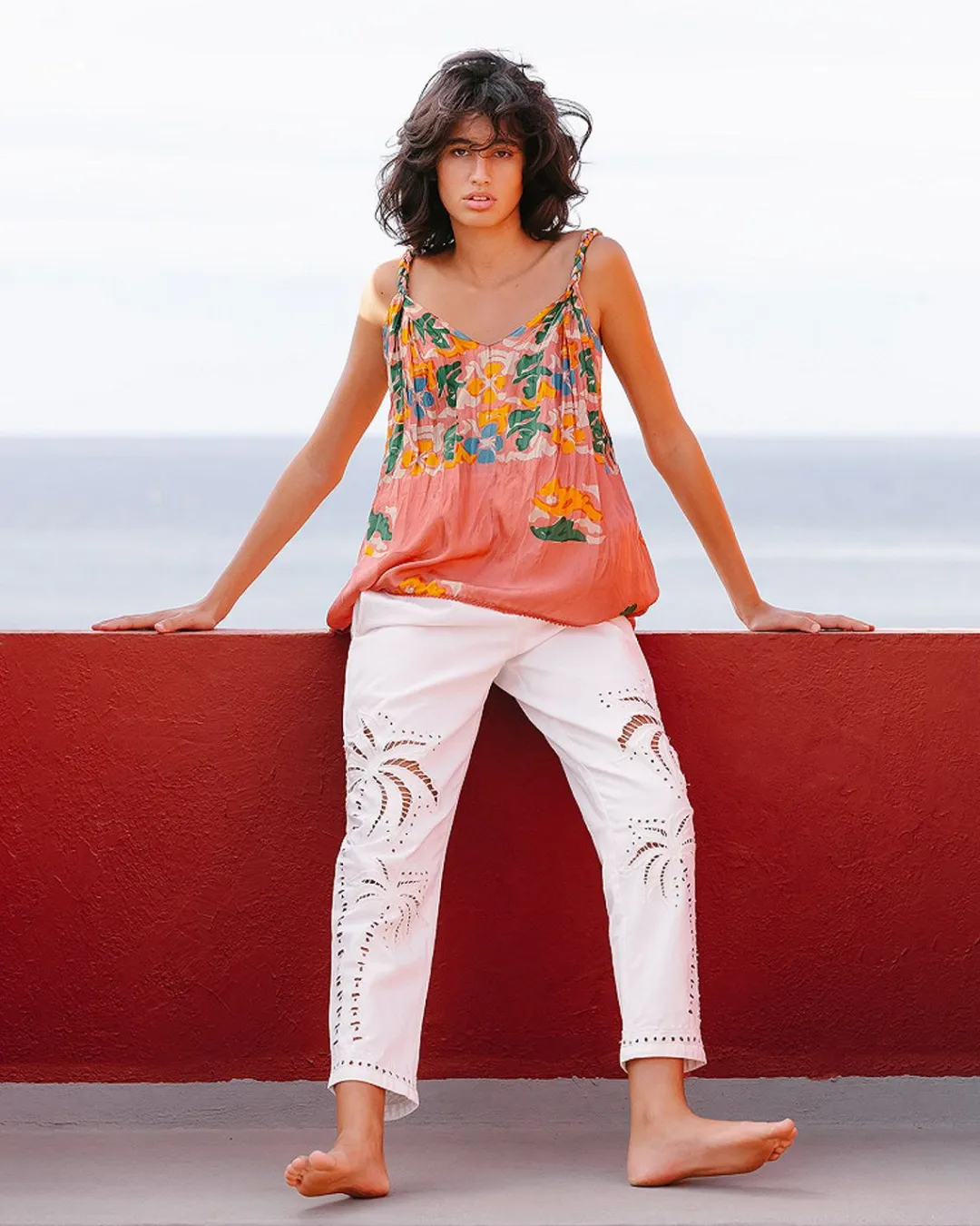 Chemises & Tops>Mes Demoiselles Paris Top Wil Imprime Fleuri
