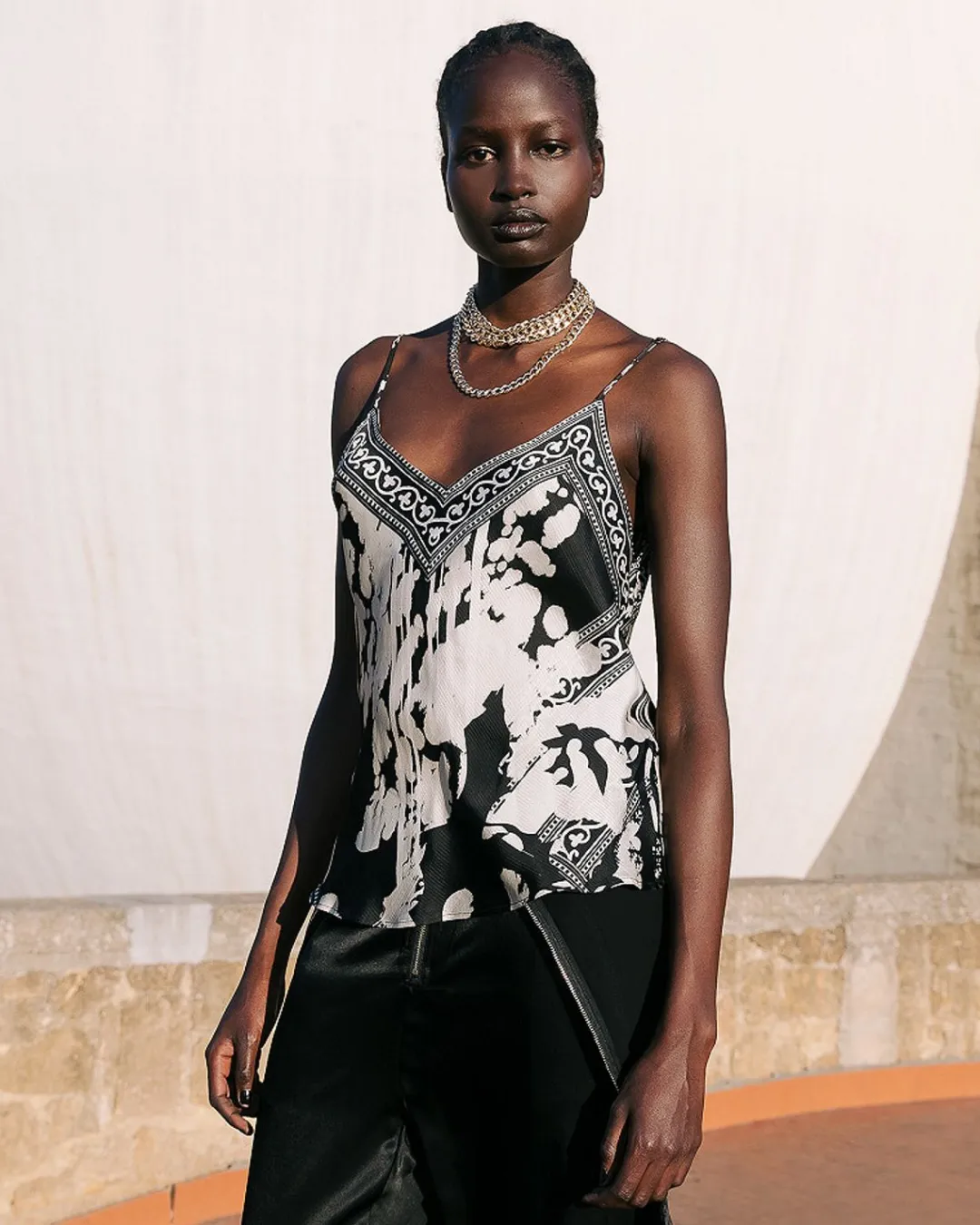Chemises & Tops>Mes Demoiselles Paris Top Wonpy Noir / Blanc