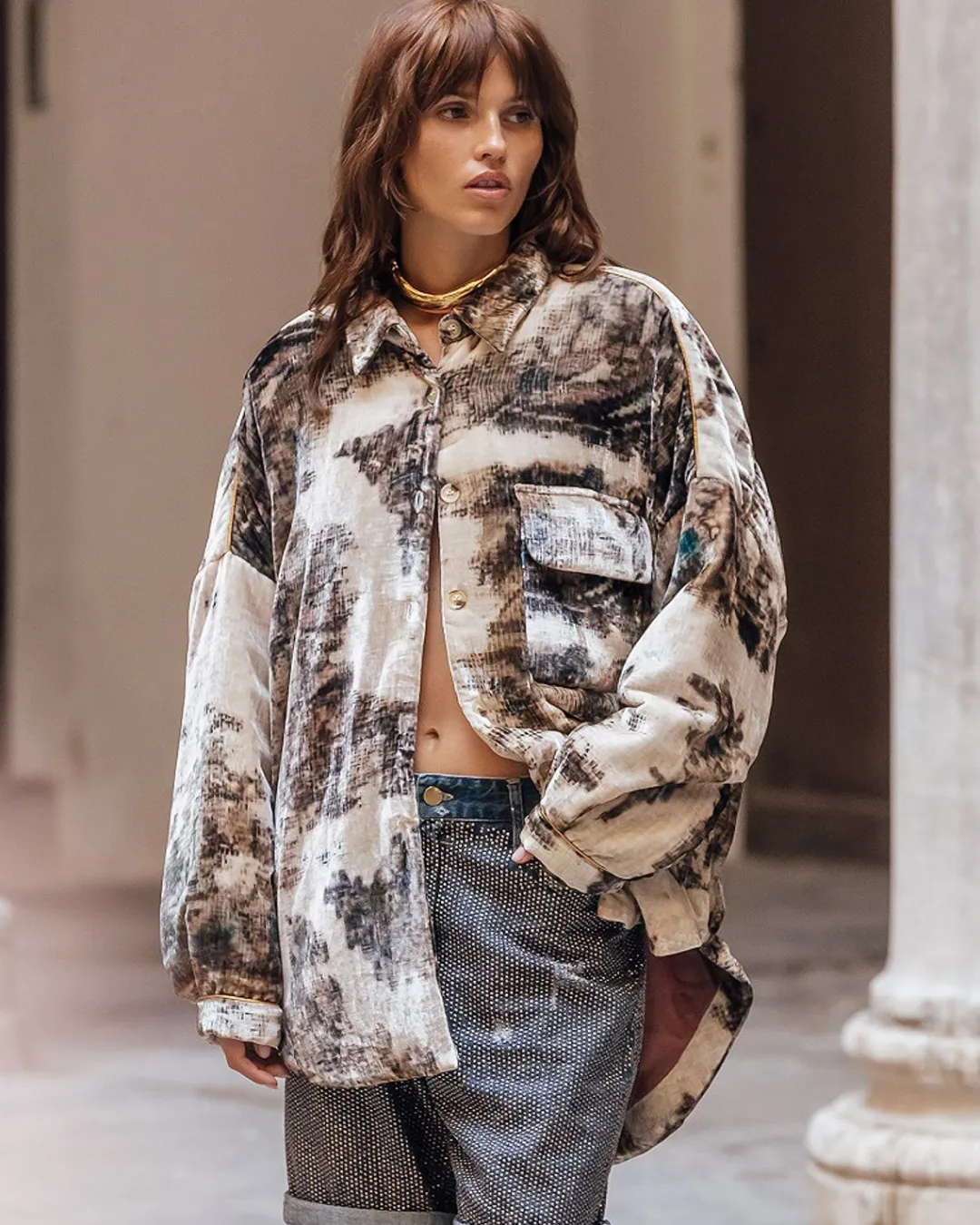 Manteaux & Vestes>Mes Demoiselles Paris Veste Acorbu Kaki
