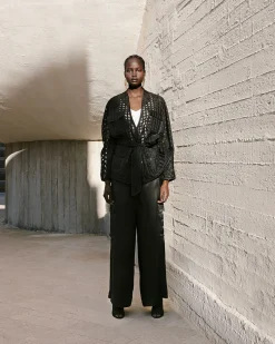 Manteaux & Vestes>Mes Demoiselles Paris Veste Ciwest Silky Black