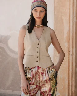 Manteaux & Vestes>Mes Demoiselles Paris Veste Garbo Or