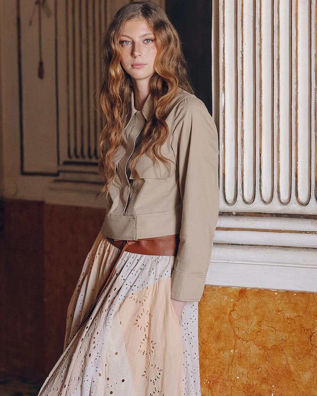 Manteaux & Vestes>Mes Demoiselles Paris Veste Pinell Sable
