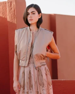 Manteaux & Vestes>Mes Demoiselles Paris Veste Ruff Bronze